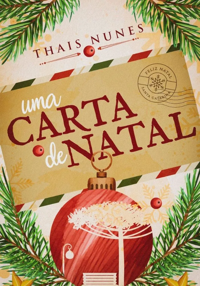 Livro Uma carta de natal da escritora Thais Nunes.